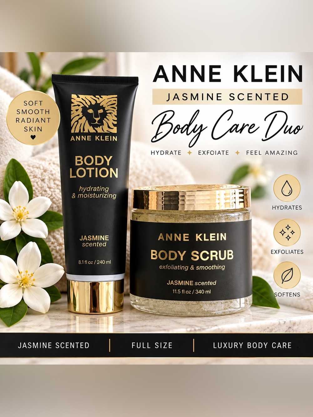 ✨ Anne Klein Jasmine Scented Body Care Duo ✨